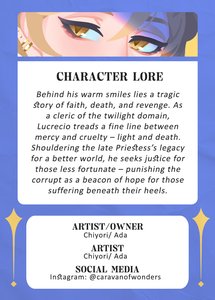 Lucrecio Eveningstar card back