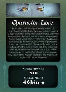 Onyx card back