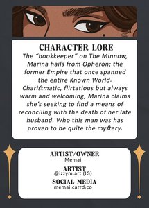 Marina Corvus card back