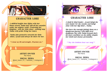 Tasha & Ayumi card back