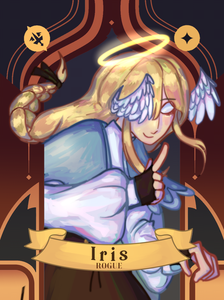 Iris card front