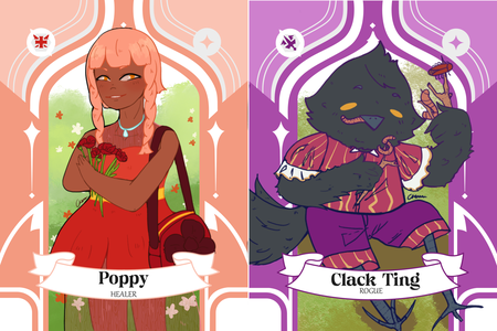 Poppy & Clack Ting card front