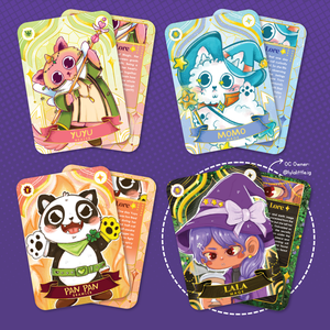 Yuyu, Momo, Pan Pan & Lala card front