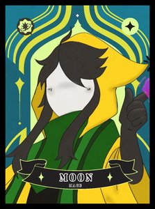 Moon and Daleth card front