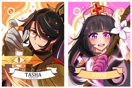 Tasha & Ayumi card front